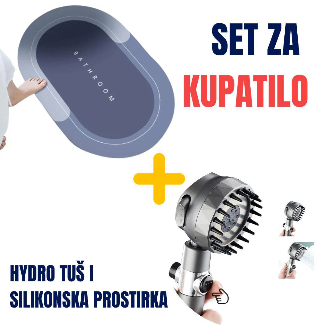 Set za kupatilo - Hydrorelax™ tuš + Silikonska podloga